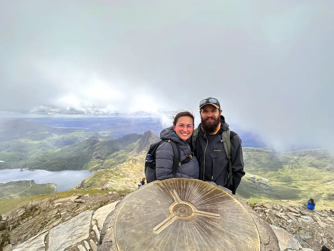 Table d'orientation au sommet du Snowdon