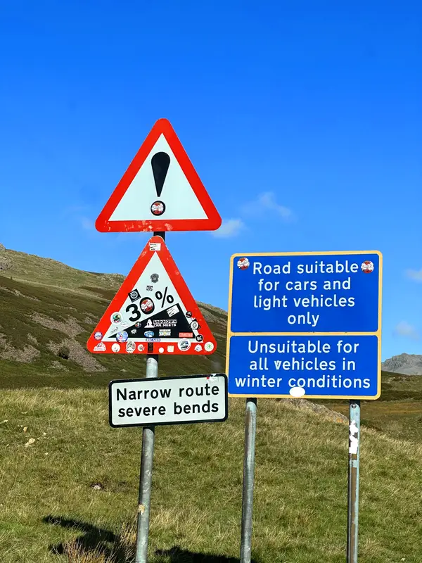 Col Hardknott pass lake district