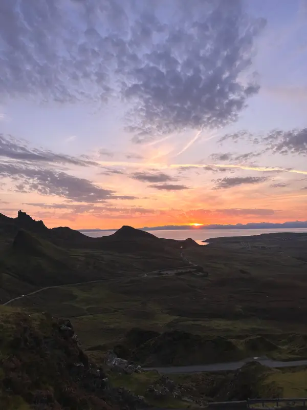 Coucher de soleil sur l'île de Skye
