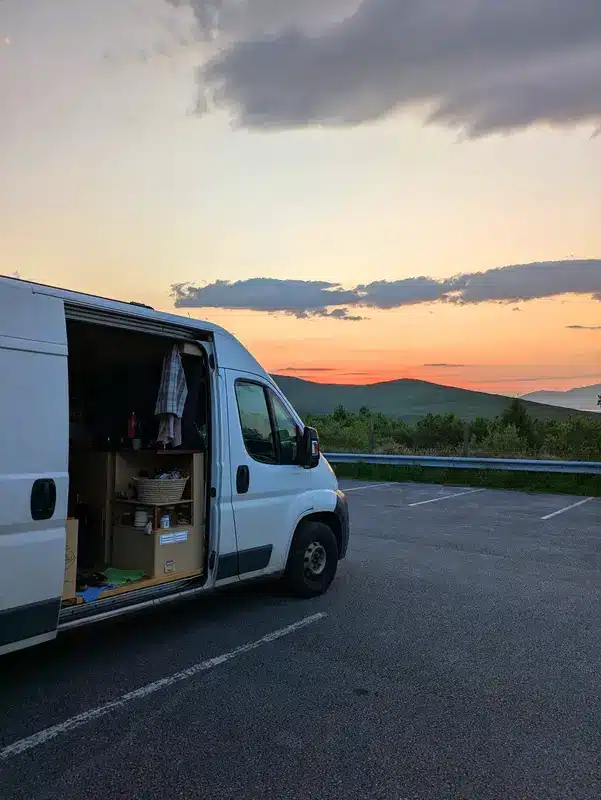 Coucher de soleil Parking Lisleibane